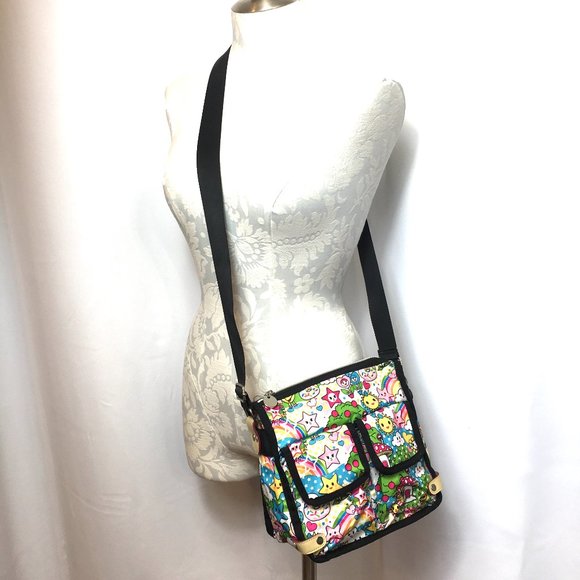 Cartoon  Rainbows Stars Suns Purse Lunch bag EUC - Picture 2 of 11